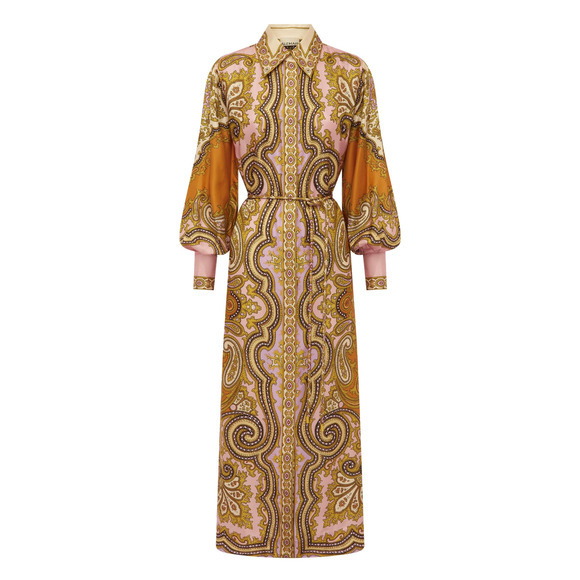 Alemais Clemenza Silk Shirtdress US 4 - Picture 1 of 9